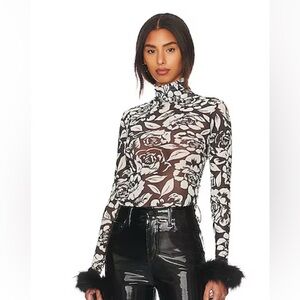 SOLD OUT X REVOLVE Miki Top in Noir Rose